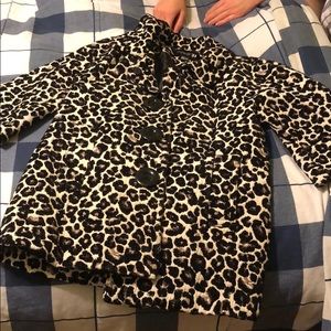 Forever 21 leopard print coat